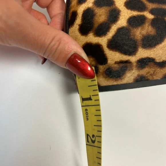 J Crew Leopard Print Shoes Women 9 Calf Hair Ballet Flats Pointed Toe Tan Brown - Picture 14 of 14